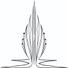 Tom Sloan Graphics Graphic Center Scroll Pinstriping Vinyl Decal 1