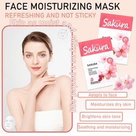 10 Pcs Facial Sheet Face Mask Set,Hydrating Face Mask Sheets Set For All Skin Types(M)