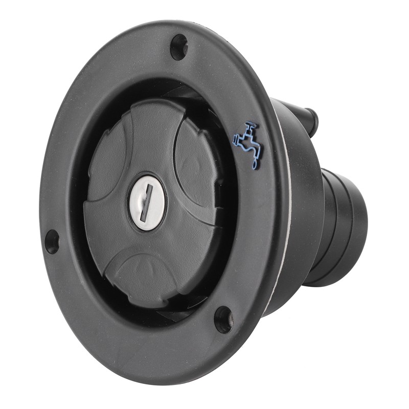 Gravity Freshwater Inlet Lockable Leakproof Water Filler Cap with 2