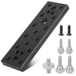 Aluminium Alloy Black Universal SLR Camera Battery Connecting Plate Tripod Monitor Stabilizer Adapter Expansion Board