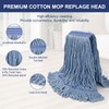 KeFanta 6 Pack Heavy Duty Commercial Mop Head Replacement,Wet Industrial