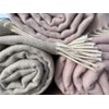 JOWOLLINA Plaid Wool Blanket with Fringes 100% Virgin Wool (145
