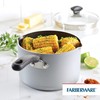 Farberware Cookstart DiamondMax Nonstick Straining Saucepan, Dishwasher Safe, 3 Quart,