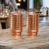 2activelive-Immunity Booster Copper Tumbler Set of 2, Hammered Pure Copper