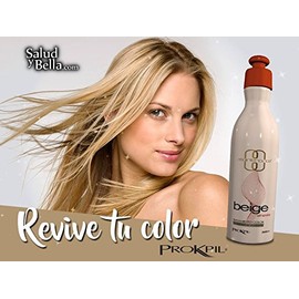 Prokpil Beige Almendra Tratamiento Color | Matizante Rubio Claro Tratamiento Color Beige | Mantenimiento | Matizante Rubio 10 oz