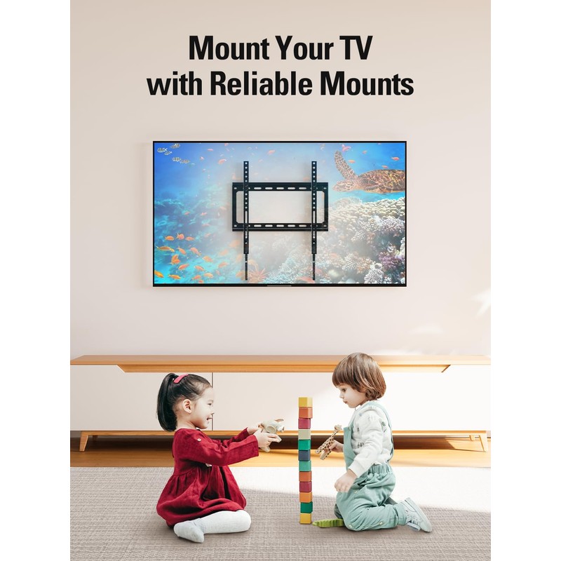 Mounting Dream TV Mount Fixed for Most 26-60 Inch LED,