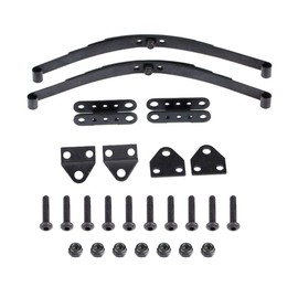 RC Car Leaf Spring Set, Premium Steel, Metal Plate Suspension, for F350 / D90 / TF2 / Tractor 1/10 RC Crawler Car, for YOTA / M6S / K44 / RCC Axle, Black