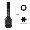 JEUCLEL T55 Torx Star 6 Point Impact Bit Socket, T55