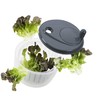Lurch 10222 Salatschleuder mit Kurbel aus Kunststoff, Iron Grau/Weiß, 22