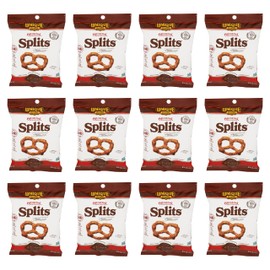 Unique Snacks - Splits, Homestyle, Original Pretzels 2.12 Ounce Bags, (Pack of 12)