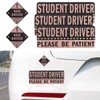 5PCS Non-Magnetic Student Driver Stickers – Reflective New Driver Sticker