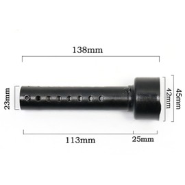 [emmy's shop] Inner Silencer Inner Baffle Motorcycle Silencer Long Short (Black, 45mm)