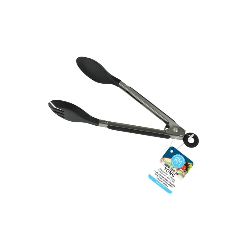 R&M International 96922 Mini 8" Spoon Tong with Locking Handle