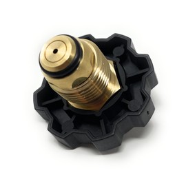 Soft Nose POL Propane Gas Tank Adapter Plug [948-654] with Excess Flow Control X 1/4 Inch Male NPT, POL x 1/4" MNPT