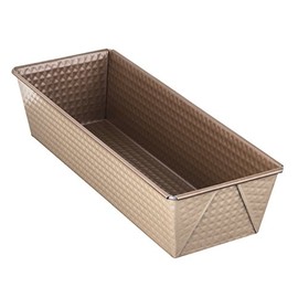 Zenker 7355 Königskuchenform 30 cm MOJAVE GOLD,Backform aus Stahlblech,Kastenform mit keramisch verstärkter Antihaftbeschichtung (Farbe: Mahagoni/Gold),Menge: 1 Stück