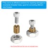 PATIKIL Brass Threaded Repair Insert Nut, 8 Pcs M8xM4x10mm Male