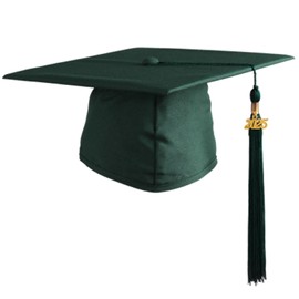 OSBO GradSeason Unisex Adult Matte Graduation Cap with 2025 Tassel for High School and College (Forest)