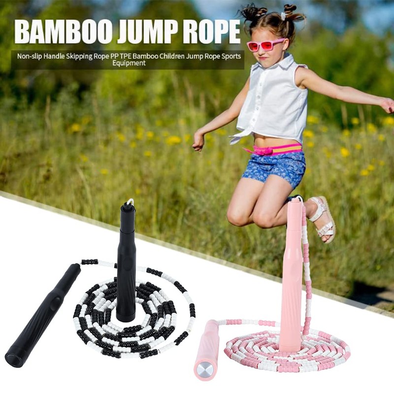 Alomejor Skipping Rope, Segmented Soft Beads Skipping Rope Adjustable Length