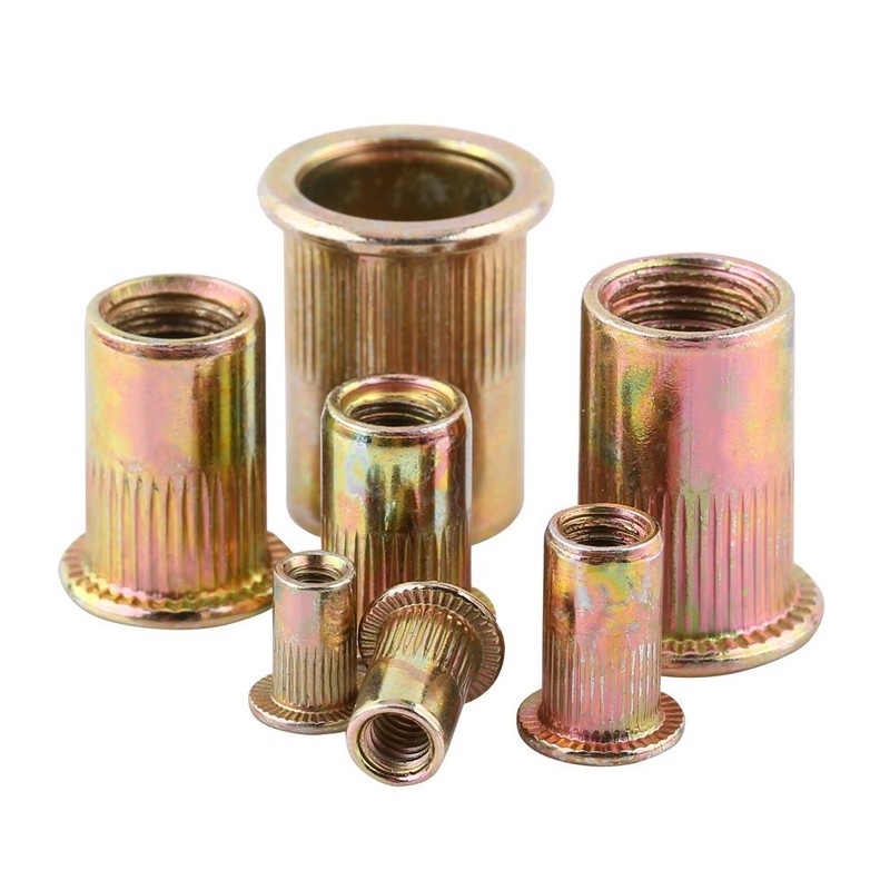 Carbon Steel Flat Metric Threaded Rivet Nut Flange Rivnut Nutsert