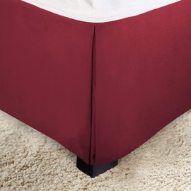 Elegant Comfort - Falda de Cama sólida de 1 Pieza, Microfibra de Calidad de Hotel 1500, diseño Minimalista con un Aspecto Moderno, fácil Cuidado, Resistente a Las Arrugas y a Las Manchas, Falda de