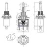 CESFONJER 15pcs SPDT Mini Micro Toggle Switch, On/On 3 Pin