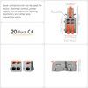 GKEEMARS 20Pcs Mini Electrical Wire Connectors, DIY Splicing into 4/6/8/9/10
