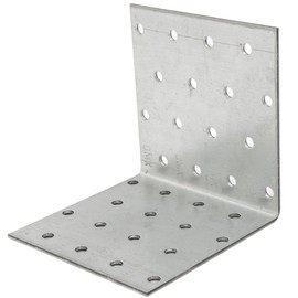 Angle Bracket Size: 100x100x100x2mm ( Pack of: 20 ) Heavy Duty Galvanised Steel Corner Brackets DIYUK