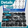 900Pcs E-Clips Assortment Set(2.0mm-12mm) and C Clips Assortment (M5-M16),Snap Rings