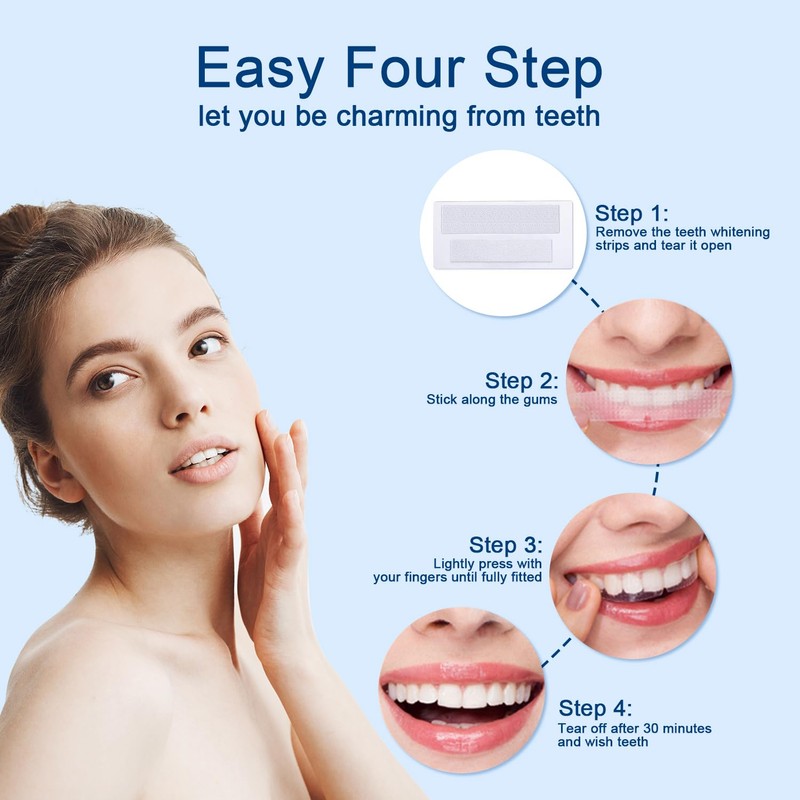 IIYL Teeth Whitening Strips 5D, 14 Sets 28pcs White Strips