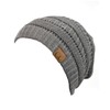 C.C Trendy - Gorro de Punto Trenzado Grueso y Suave