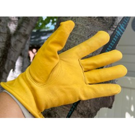 Golden Stag Mens Work Gloves 811 Leather Work Gloves for Men Work Gloves Men Heavy Duty Working Gloves for Men Safety Gloves Medium 811M