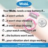 WobL - Pink 8 Alarm Vibrating Reminder Watch, Kids Watch