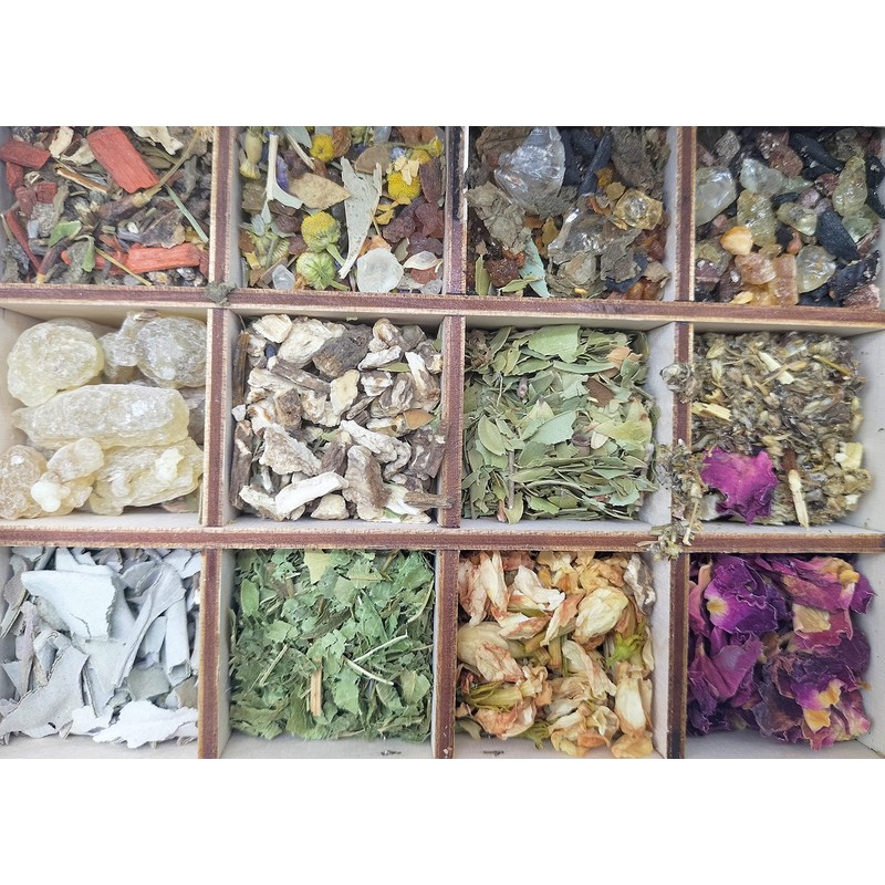 Smoking Box Gift Box with 12 Types of Incense Mixtures