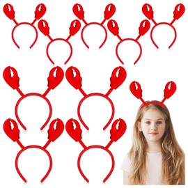 LSGYPAQ 18PCS Crab Lobster Headbands Crayfish Claws Headbands Lobster Headwear Hair Hoop Costume Accessories for Animal Cosplay Party