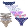 a240 Women's Plus Size Bikini: New Leopard Print & Seamless Floral Designs Size L (Recommended 80-100kg) / 06 10ea