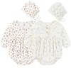 Ruliby Baby Romper Girl Newborn Floral Bodysuit Infant Girl Clothes