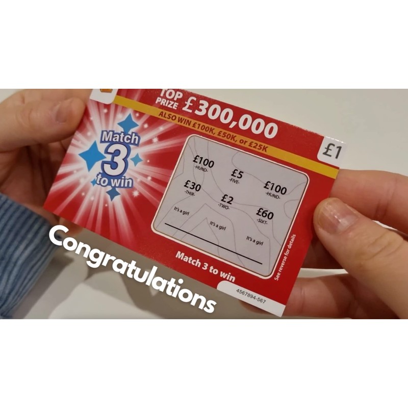 Gender Reveal Scratch Cards (It's a Girl)