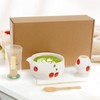 Matcha Whisk Set, 5 Pcs Matcha Bowl with Spout and