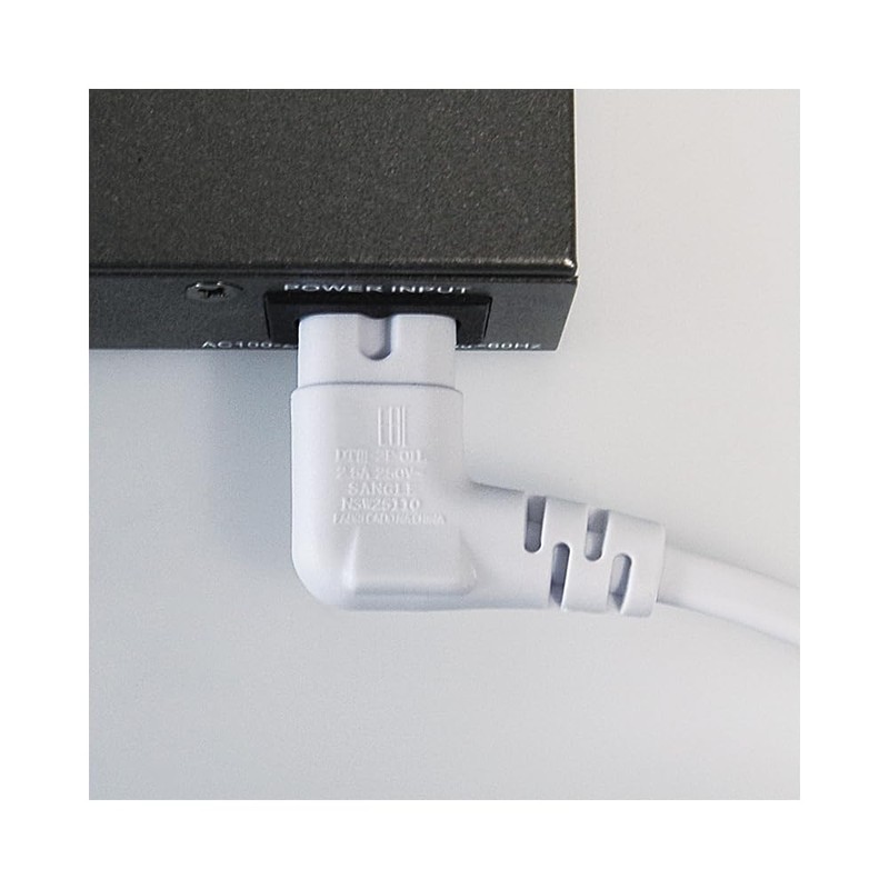 Transmedia Connection Cable – Angled – European Plug Double Groove