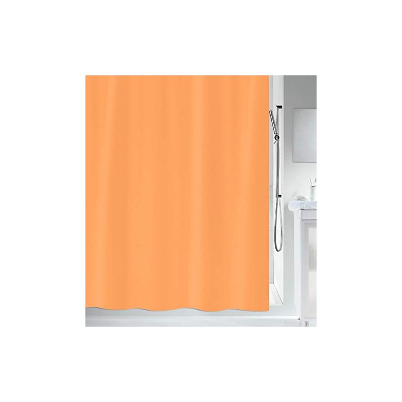 Spirella Anti-Mould Shower Curtain - Anti-Bacterial, Washable, Waterproof - Polyester,