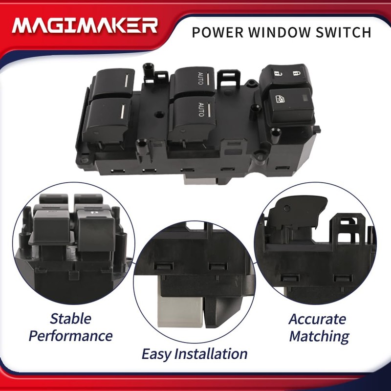 Magimaker 35750-TK4-A01 Master Power Window Switch Compatible with Acura TL