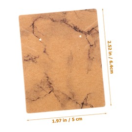 VILLFUL 100pcs Floral Jewelry Display Cards for Necklaces Earrings Marble Pattern Cardboard for Organizing Presenting Jewelry for Craft Fairs