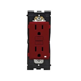 Leviton 15 Amp Renu Self-Test Tamper-Resistant GFCI Outlet, RGF15-RE, Red Delicious