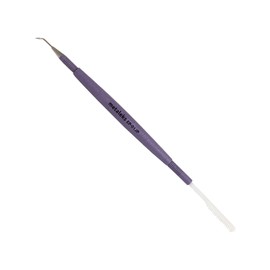 Metaleks - Herramienta de elevación de pestañas para pestañas y pestañas para pestañas y separación de pestañas (acero inoxidable hueco con revestimiento de polvo metálico de color púrpura)