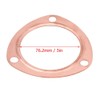 Headerbs Exhaust Collector Gaskets, 2 Pieces 3 Inch Copper Header
