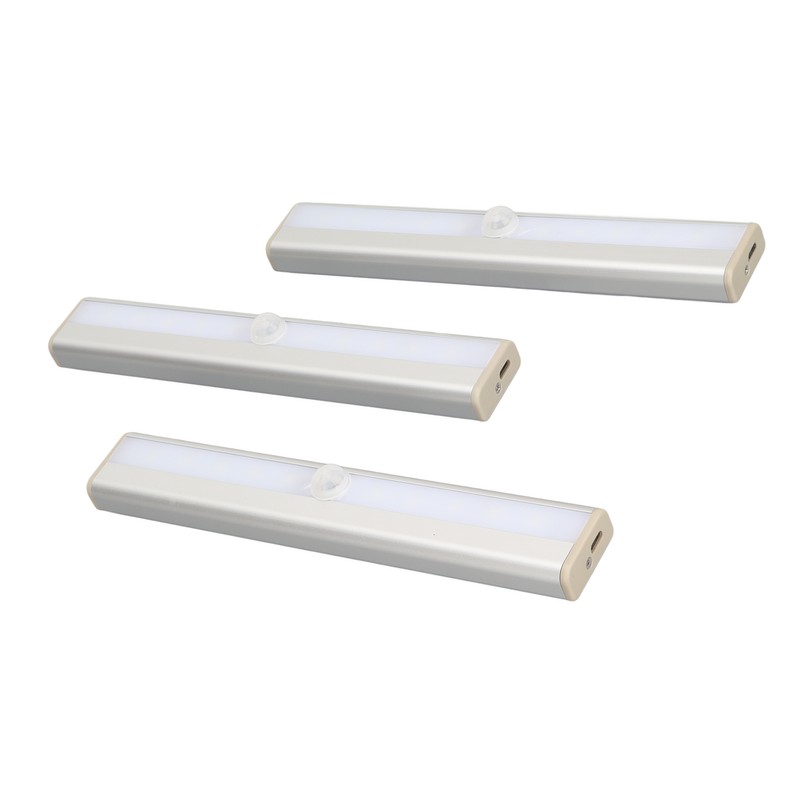 3Pcs Wireless Motion Sensor LED Lights Automatic On and Off