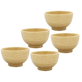 Utsuwa Roan 139-0022s Seto Karatsu Takatsu, Sencha Bowl, Tea Cups, Capacity Approx. 5.1 fl oz (150 ml), Set of 5, Made in Japan