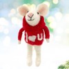 The JOY Tree - Adorno de mouse blanco con texto