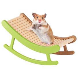 Hamster Climbing Toys - Wooden Ladder for Hmaster Bridge Guinea Pig Enrichment Toy Interactive Hamster Cage Accessories for Chinchilla, Rat, Gerbils, Mice and Small Animals