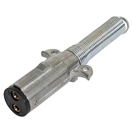 Buyers Products TC2012 2-Way Die-Cast Zinc Trailer Connector -Trailer Side - Vertical Pins with Spring